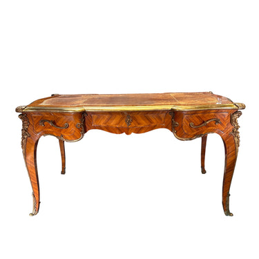 Escritorio bureau-plat francés Luis XV 'François Daïdé' circa 1900 Bucarest Art & Antiques