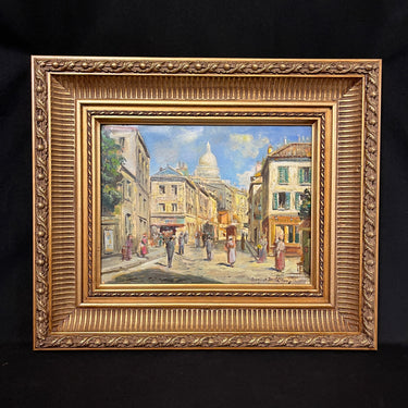 Henrry Latouche - Óleo sobre tela ‘Vista Parisina’ circa 1920 Bucarest Art & Antiques
