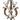 Lámpara de pie francesa hierro forjado Art Deco 1940 Flor de Lys Bucarest Art & Antiques