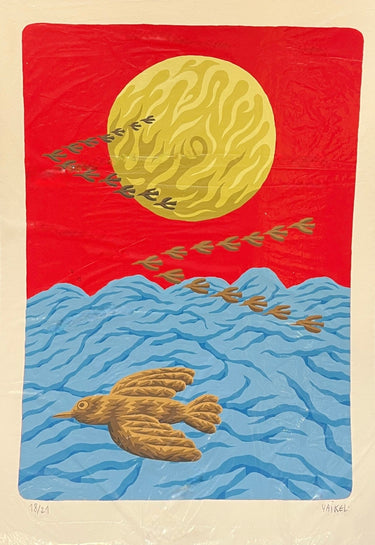 Michael Yaikel - Serigrafía 'Aves migrando' serie 18/21 Colección Exclusiva
