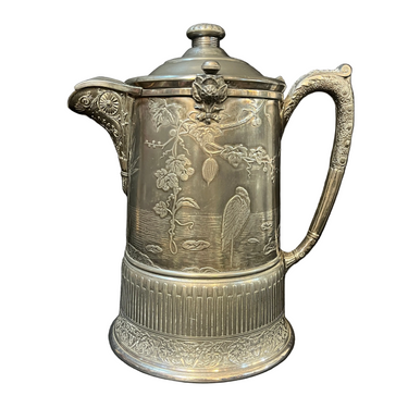 Chocolatera inglesa plaqué Reed & Barton finales s.XIX Bucarest Art & Antiques