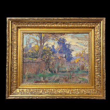 Luis Strozzi - Óleo sobre tela 'Paisaje campestre' Bucarest Art & Antiques