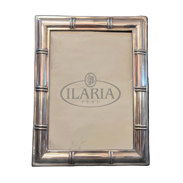 Portarretratos de Plata Peruana 925 'Ilaria' Modelo Bambú 20x25 Bucarest Art & Antiques