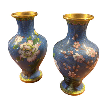 Par lámparas cloisonné Bucarest Art & Antiques