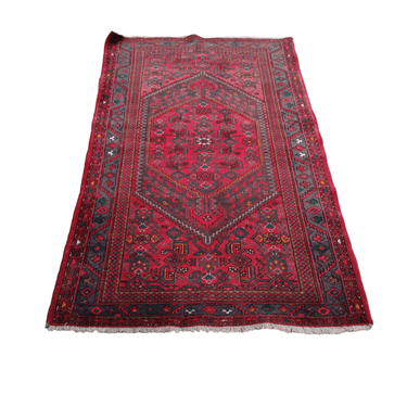 Alfombra persa anudada a mano enredadera en rojos Bucarest Art & Antiques