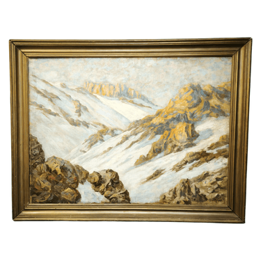 Alfredo Melossi - Óleo 'Nieve en la cordillera' Colección Exclusiva