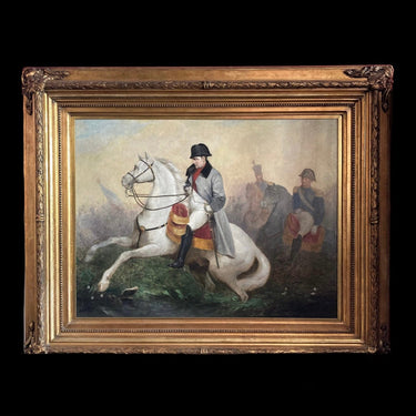 Anónimo - Óleo "Napoleón en su caballo" | Bucarest Art Gallery Consignación
