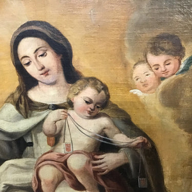 Anónimo – Óleo ‘Virgen con el niño’ Consignación