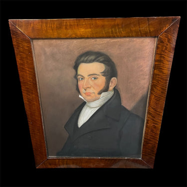 Anónimo - Pastel sobre papel ‘Retrato caballero del s.XIX’ Bucarest Art & Antiques