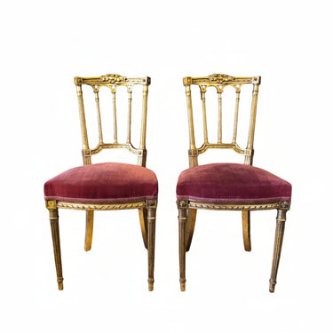 Antiguas sillas Luis XVI con baño de oro Bucarest Art & Antiques