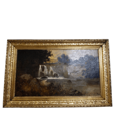 B. Joel - Óleo sobre tela inglés 'Paisaje Cascada I' Temporada26