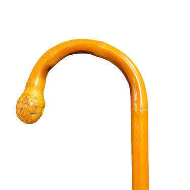 Bastón chino madera tallada paisajes montañas orientales Temporada26