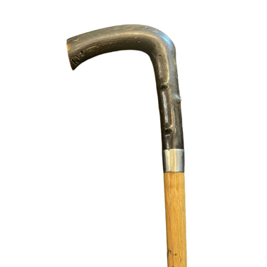 Baston cornamenta negra y taco de plomo Bucarest Art & Antiques