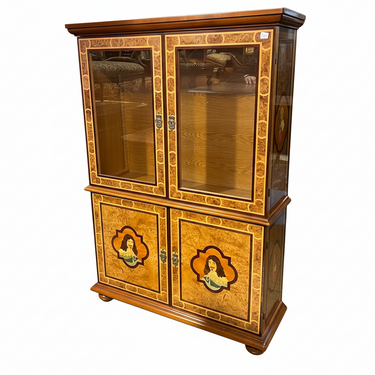 Biblioteca de dos cuerpos estilo Transición firmada René Barde Bucarest Art & Antiques