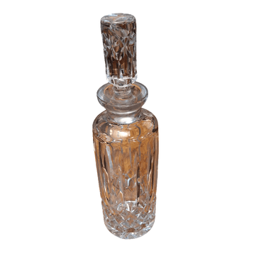 Botella de vidrio diseños molde geométrico y tapa cilindro Bucarest Art & Antiques