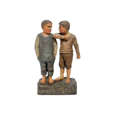 Foto de presentación mejorada — Figura terracota 'Niños' B. Bloch & Company 1900-1910