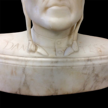 Busto en alabastro de Dante Bucarest Art Gallery