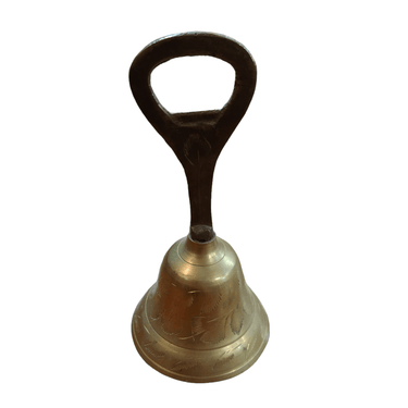 Campana de bronce y metal con mango destapa botellas Bucarest Art Gallery