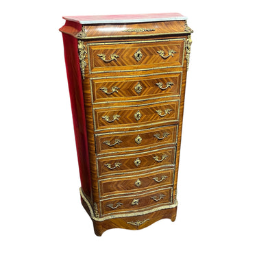 Chiffonier francés Napoleón III aplicaciones en bronce y cubierta de mármol Bucarest Art & Antiques