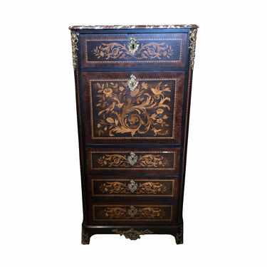Chiffonier secretaire marqueterías Luis XV | Bucarest Art Gallery Bucarest Art & Antiques