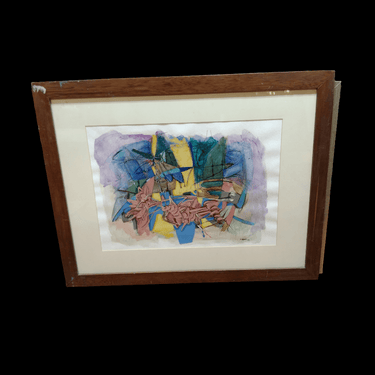 Claudia Collao - Acrílico sobre papel 'Abstracto' Bucarest Art & Antiques