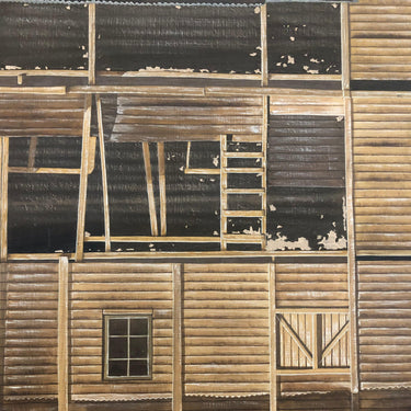 Claudio Tejerina – Óleo ‘Fachadas de madera’ Bucarest Art Gallery