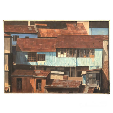 Claudio Tejerina – Óleo ‘Fachadas y techos de lata’ Bucarest Art Gallery