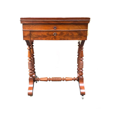 Costurero Isabelino S XIX caoba INVENTARIO Bucarest Art & Antiques