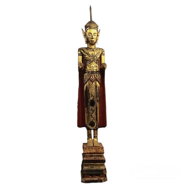Deidad India en madera policromada | Bucarest Art Gallery Bucarest Art & Antiques