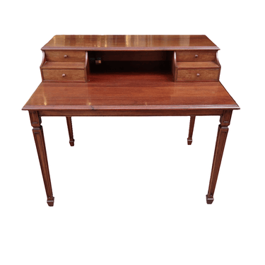 Elegante escritorio caoba inglés estilo Regencia Bucarest Art & Antiques