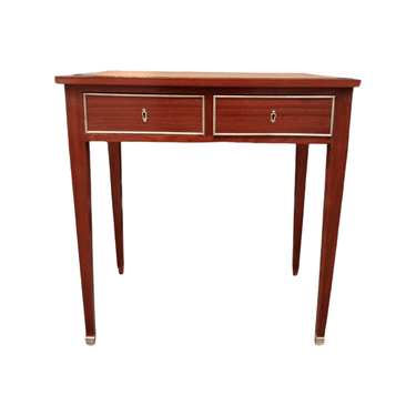 Escritorio Bureau-Plat extensible con cubierta de cuero Luis XVI Bucarest Art & Antiques