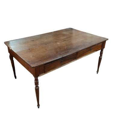 Escritorio country inglés patas torneadas en bureau-plat Bucarest Art & Antiques