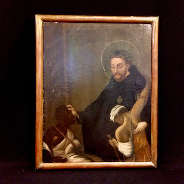 Escuela Limeña – Óleo Religioso ‘San Geronimo’ | Bucarest Art Gallery Consignación