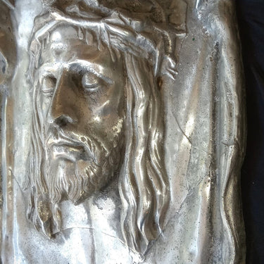 Escultura aluminio - Rostro de Cristo Bucarest Art Gallery