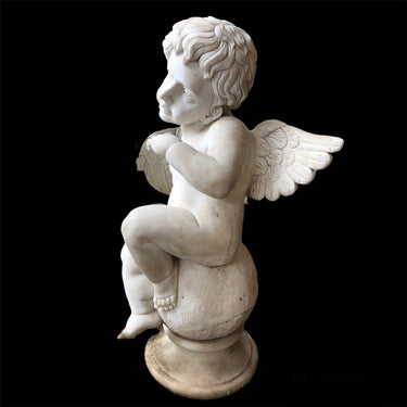 Escultura mármol - Ángel cupido | Bucarest Art Gallery Bucarest Art & Antiques