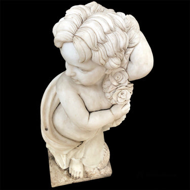 Escultura mármol – Niño de la primavera Especial Jardín