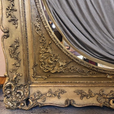 Espejo oval marco dorado Bucarest Art Gallery