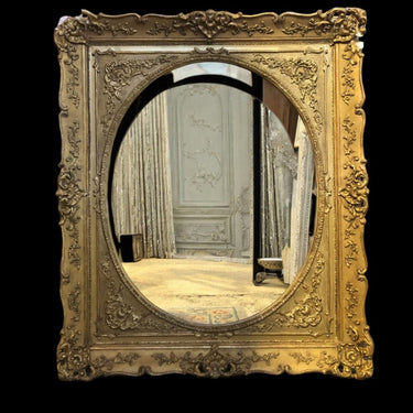Espejo oval marco dorado Bucarest Art Gallery
