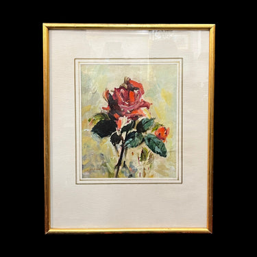 Fernando Morales Jordán - Óleo sobre tela 'Rosa' Bucarest Art & Antiques