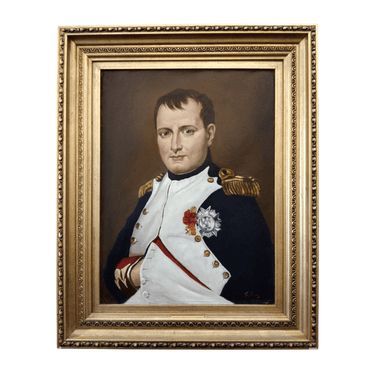 Fernando Ruíz - Retrato Napoleón Bonaparte óleo sobre madera Bucarest Art Gallery