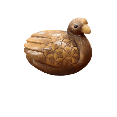 Figura miniatura japonesa Netsuke Pavo Bucarest Art & Antiques