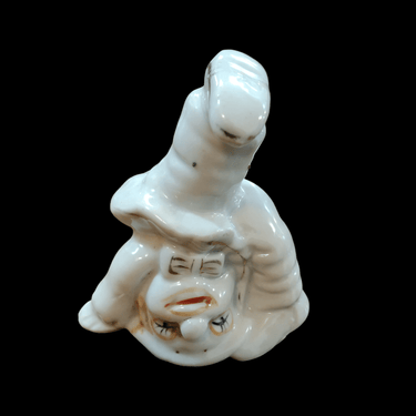 Figura pequeña porcelana payaso de cabeza Bucarest Art Gallery