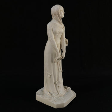 Figura porcelana biscuit mujer “Brise d’automne” Bucarest Art Gallery