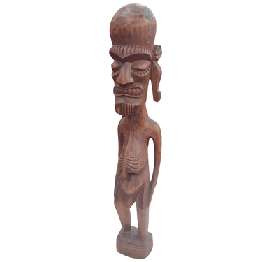 Figura Rapa Nui Moai Kava Kava tallado en madera Bucarest Art & Antiques