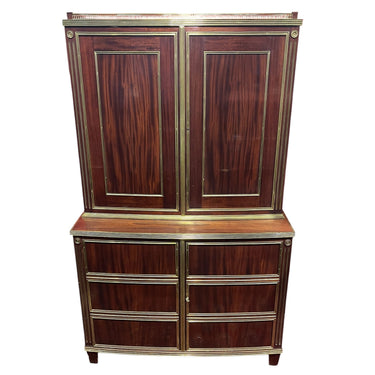 Gran cómoda alta estilo Directorio para televisor cintillo y aplicaciones de bronce Bucarest Art & Antiques