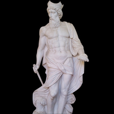 Gran escultura Neptuno en mármol Bucarest Art & Antiques