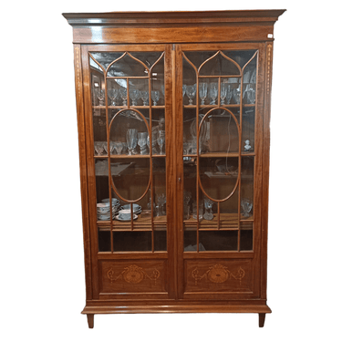 Gran Vitrina Librero inglés Edwardian Colección Exclusiva