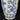 Jarrón chino contemporáneo blanco y azul diseño aves Bucarest Art & Antiques
