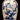 Jarrón chino de porcelana azul y blanca asas florales Bucarest Art Gallery