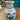 Jarrón de porcelana miniatura estilo Delft pintada a mano Bucarest Art Gallery